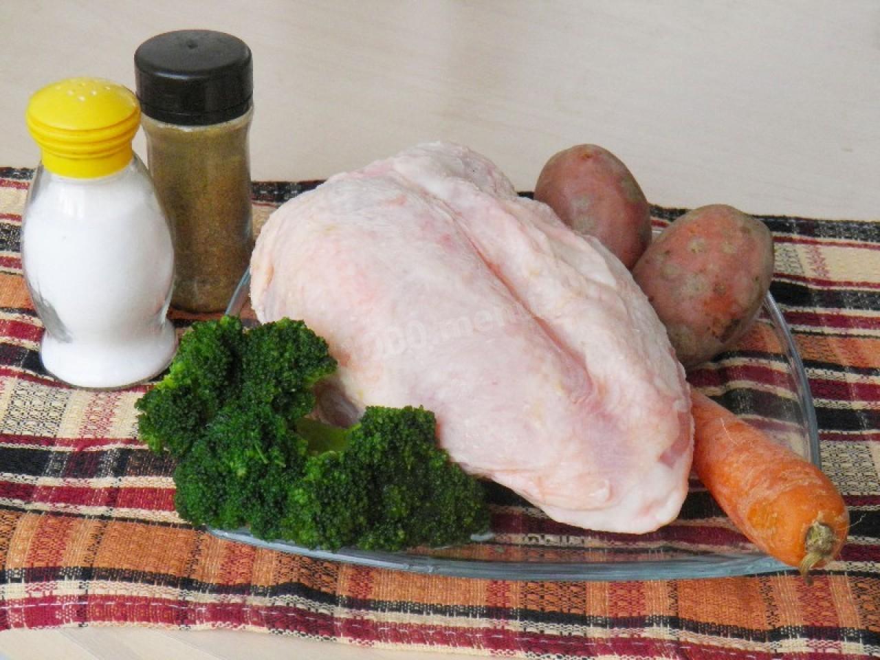 Шаг 1 приготовления Куриные грудки на пару в мультиварке