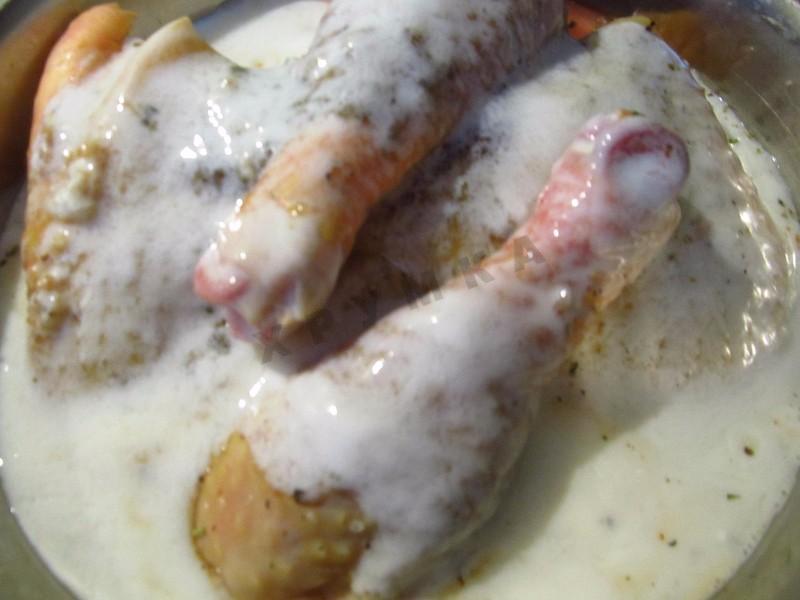 Шаг 7 приготовления Маринованная курица в кефире в духовке