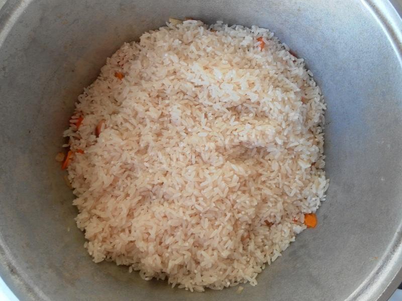 Шаг 11 приготовления Узбекский плов с курицей домашний