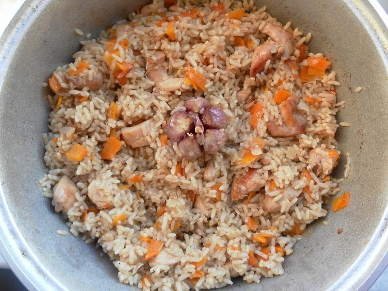 Шаг 15 приготовления Узбекский плов с курицей домашний