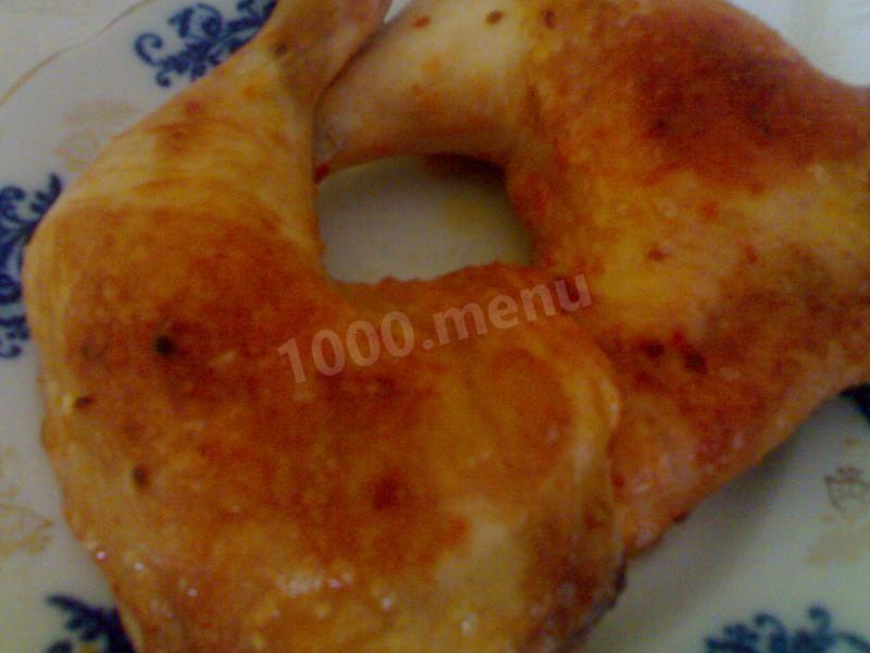 Шаг 8 приготовления Куриные окорочка в маринаде из аджики и майонеза