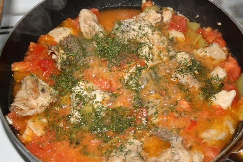 Шаг 8 приготовления Курица с болгарским перцем