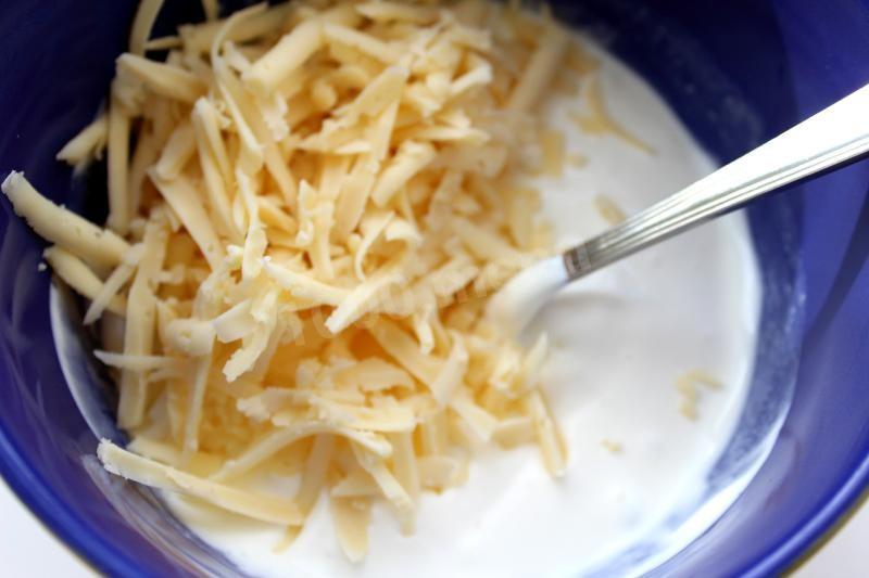 Шаг 8 приготовления Говяжья печень с картошкой и сыром в духовке