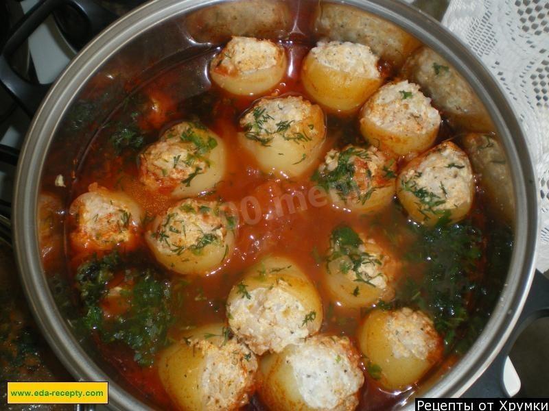 Шаг 11 приготовления Перец фаршированный рисом и курицей