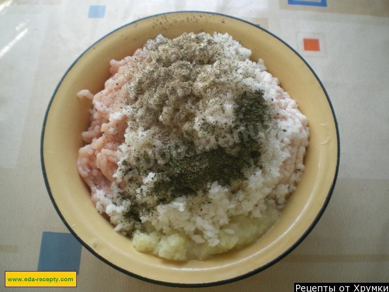 Шаг 5 приготовления Перец фаршированный рисом и курицей