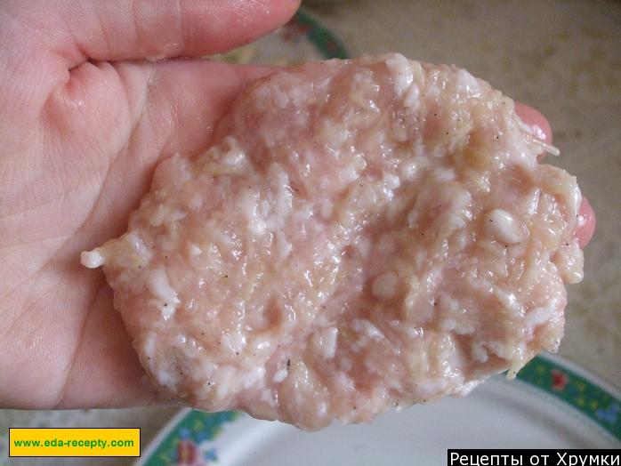 Шаг 15 приготовления Мясные зразы с омлетом и фаршем