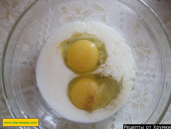 Шаг 8 приготовления Мясные зразы с омлетом и фаршем