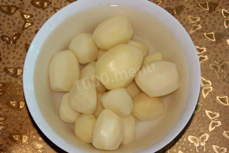 Шаг 7 приготовления Мясо по-французски с ананасами и картошкой в духовке