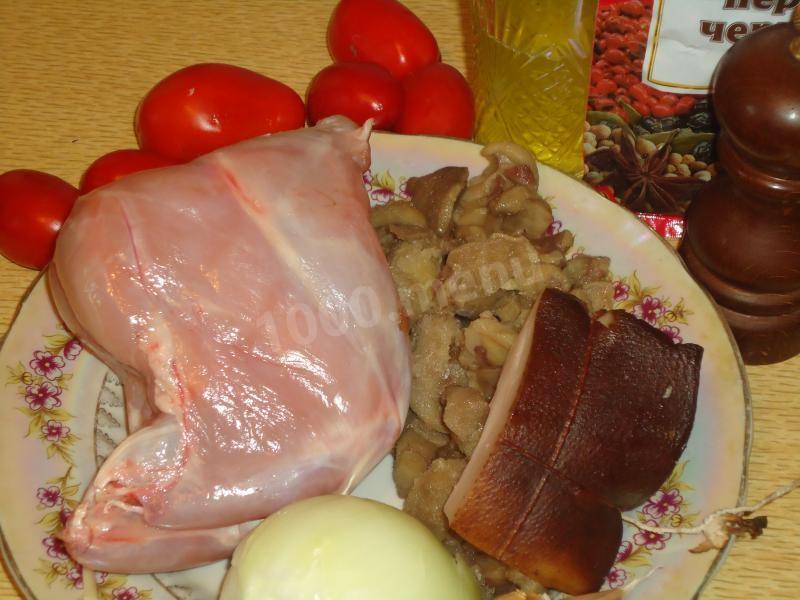 Шаг 1 приготовления Кролик по-истиански