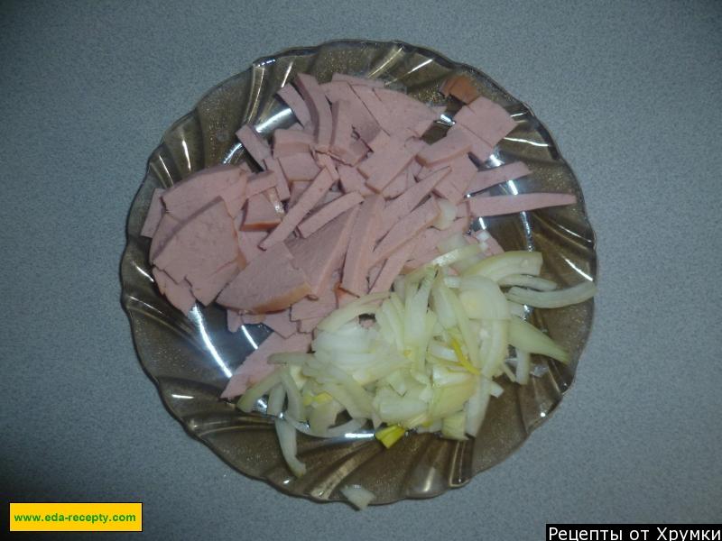 Шаг 5 приготовления Вкусный омлет с начинкой по-французски