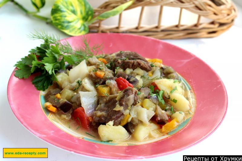 Обложка рецепта Кавардак со свининой и овощами