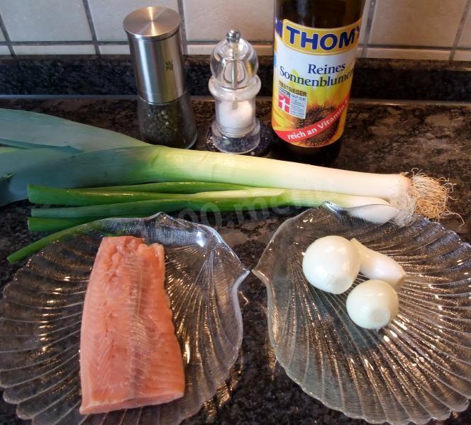 Шаг 1 приготовления Шашлык из лосося