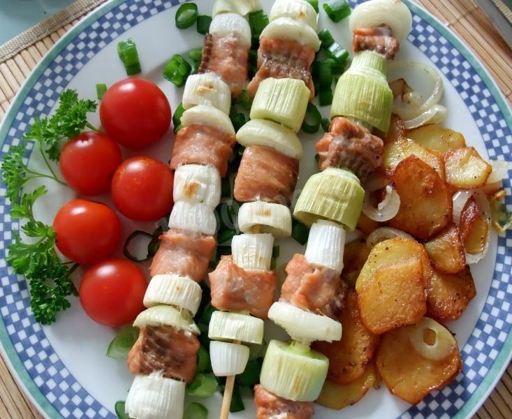 Обложка рецепта Шашлык из лосося