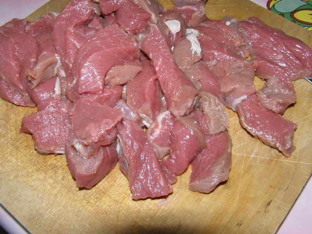 Шаг 7 приготовления Телятина с овощами