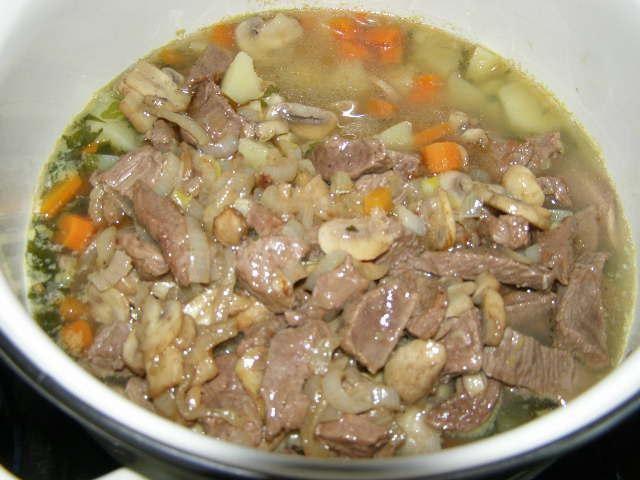 Шаг 9 приготовления Телятина с овощами