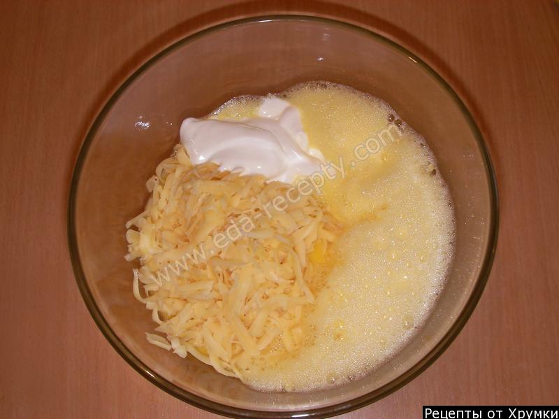 Шаг 5 приготовления Запеканка брокколи сыр сметана