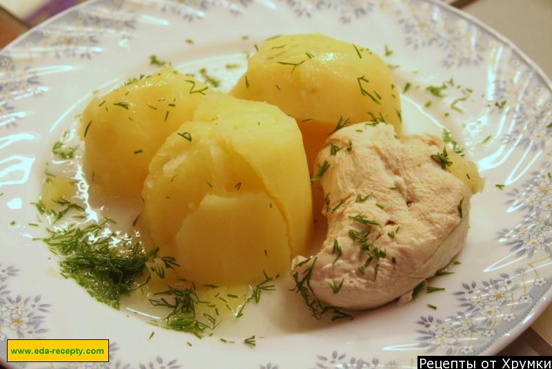Обложка рецепта Картофель с курицей по-голландски