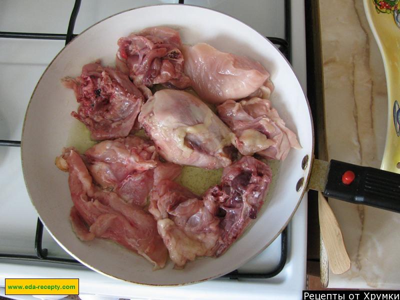 Шаг 3 приготовления Курица по-каирски