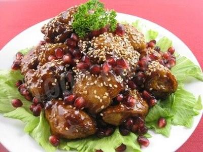 Обложка рецепта Курочка в гранатовом соусе по-еврейски