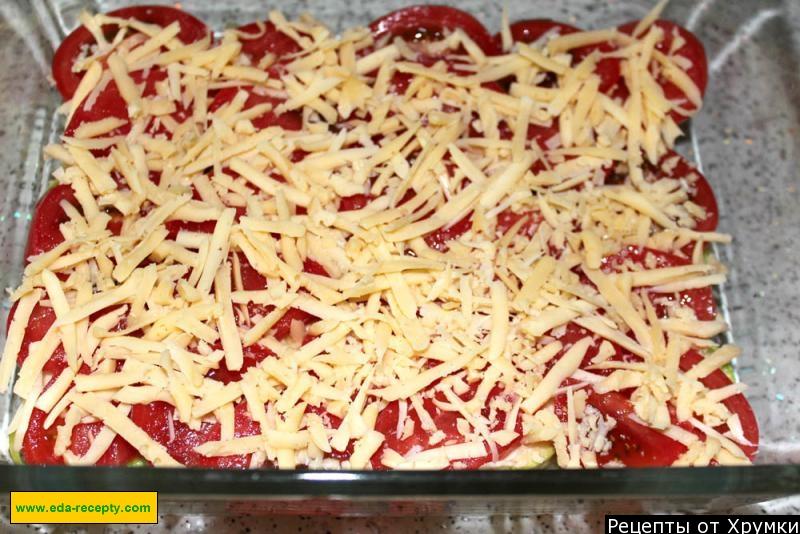 Шаг 7 приготовления Овощная запеканка с томатами и кабачками