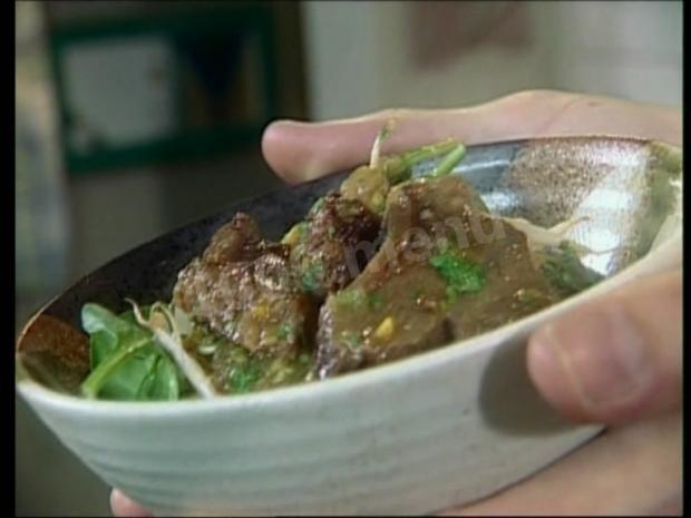 Обложка рецепта Мясное рагу с апельсиновым соком и имбирем