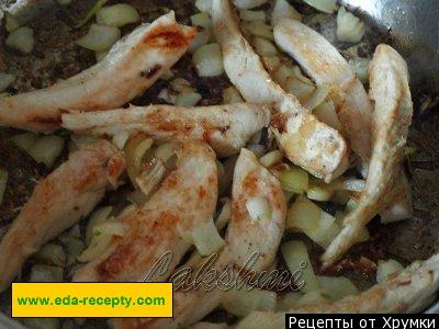 Шаг 3 приготовления Бирьяни с курицей