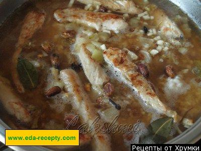 Шаг 4 приготовления Бирьяни с курицей