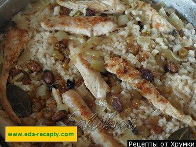 Шаг 5 приготовления Бирьяни с курицей