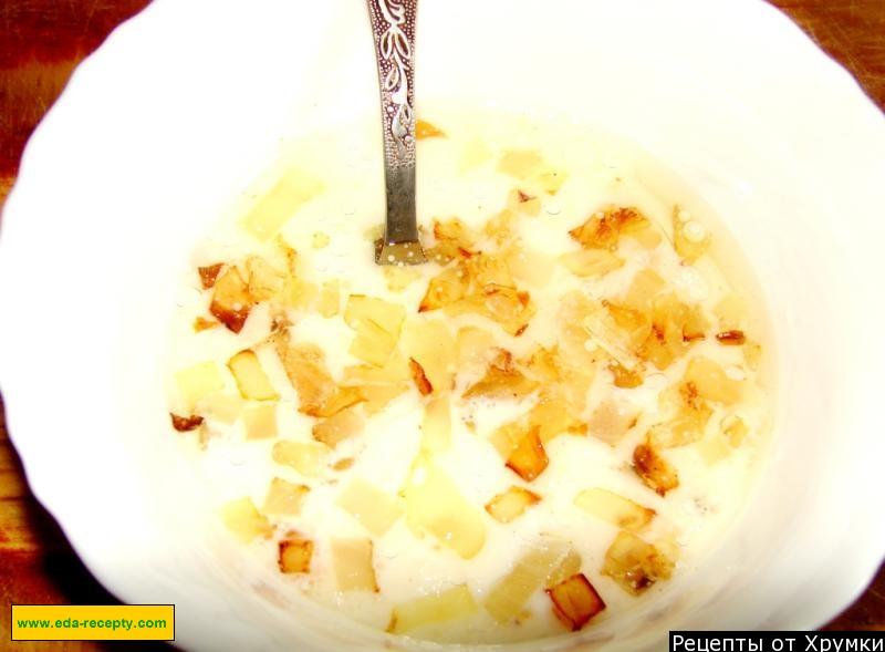 Шаг 3 приготовления Каша кукурузная с луком на молоке
