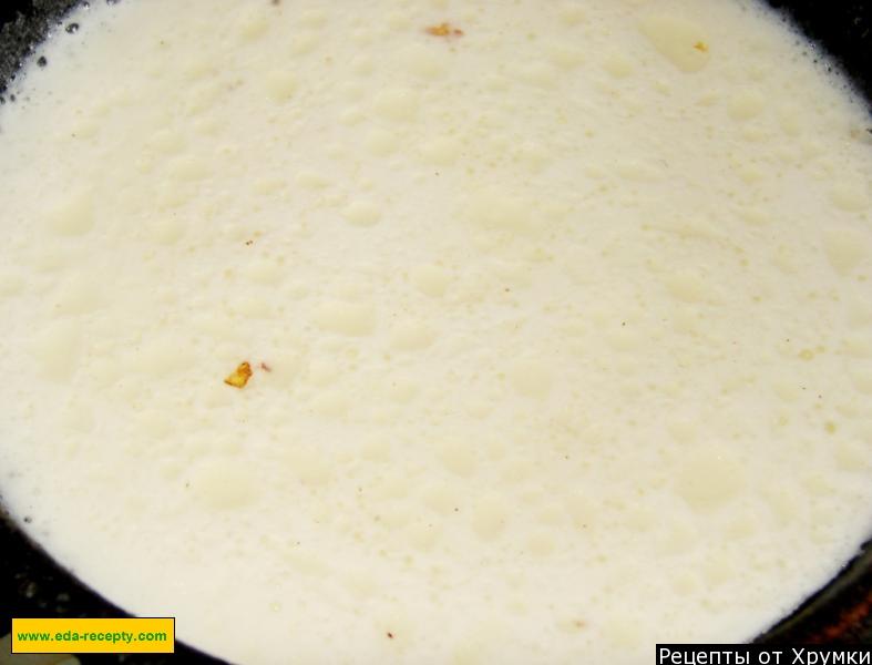 Шаг 4 приготовления Каша кукурузная с луком на молоке