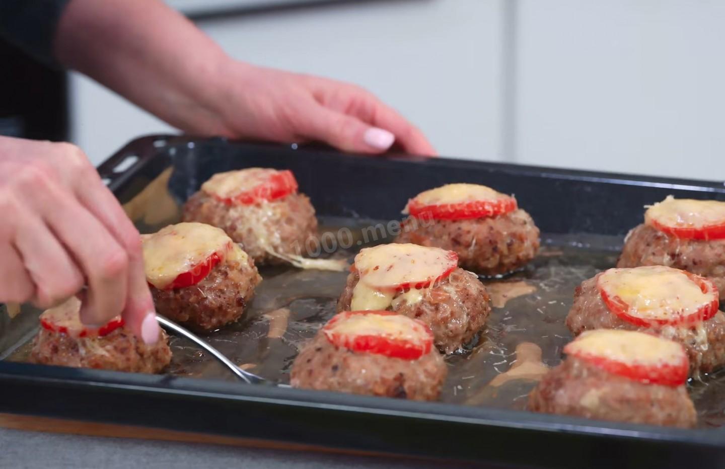 Шаг 11 приготовления Котлеты из смешанного мясного фарша в духовке