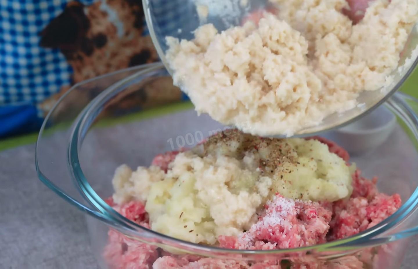 Шаг 5 приготовления Котлеты из смешанного мясного фарша в духовке