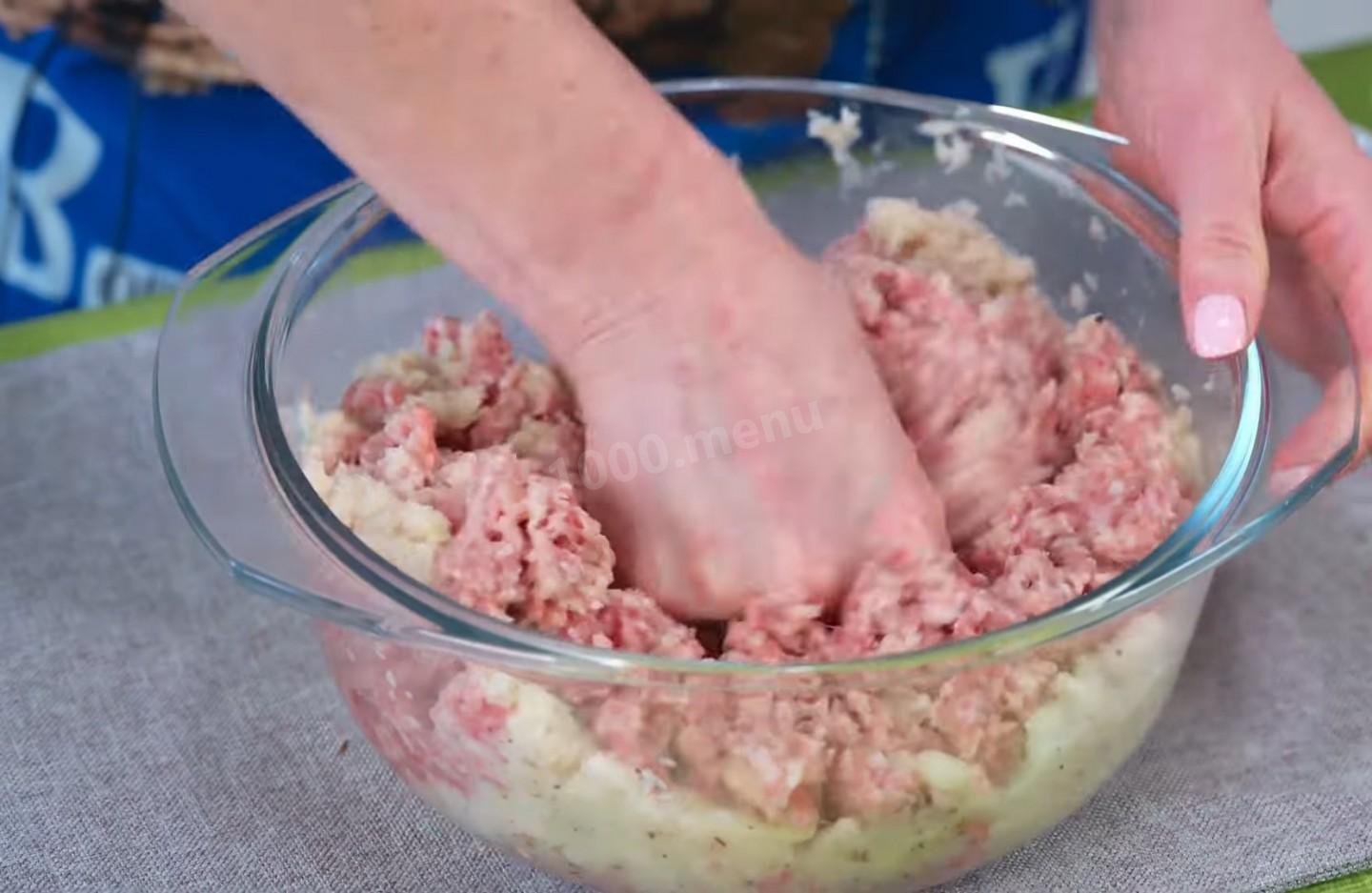 Шаг 6 приготовления Котлеты из смешанного мясного фарша в духовке