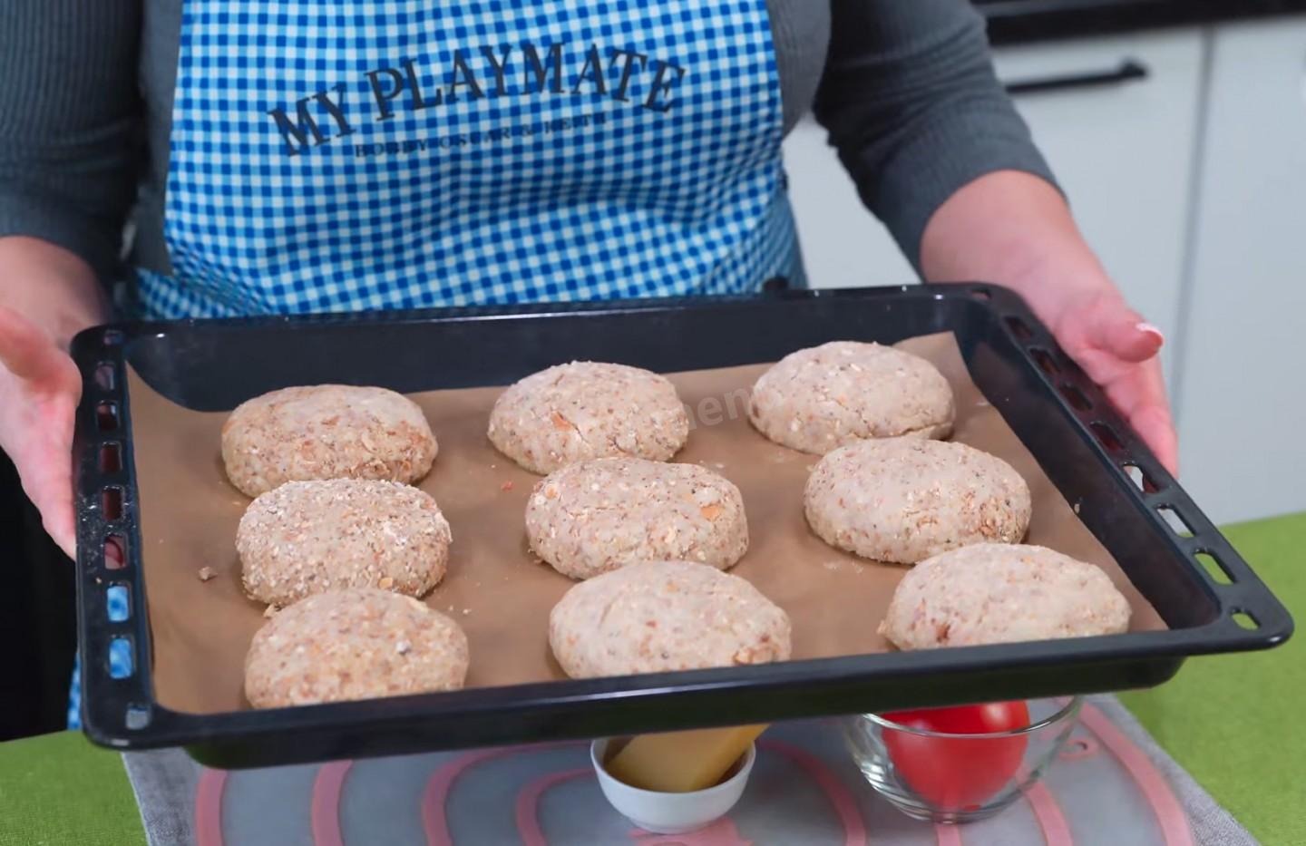 Шаг 9 приготовления Котлеты из смешанного мясного фарша в духовке