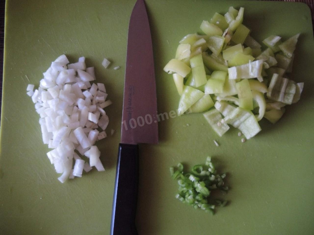 Шаг 5 приготовления Баклажаны с овощами и говяжьим фаршем в духовке