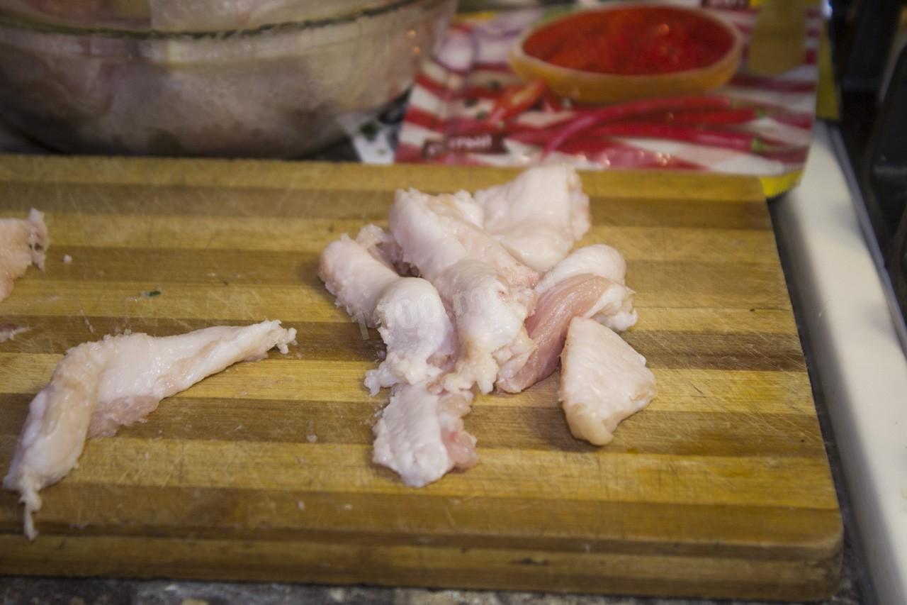 Шаг 5 приготовления Картошка на сале с чесноком и мукой