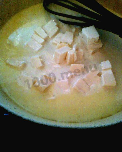 Шаг 8 приготовления Мак энд чиз и мясной фарш