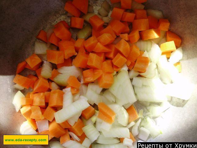 Шаг 3 приготовления Плов с морепродуктами мидиями