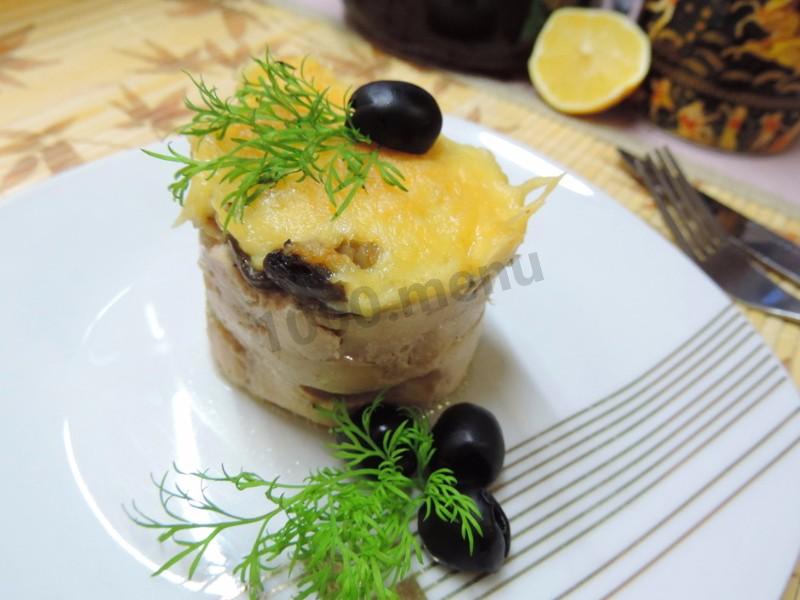 Обложка рецепта Куриные маффины с гречкой и грибами