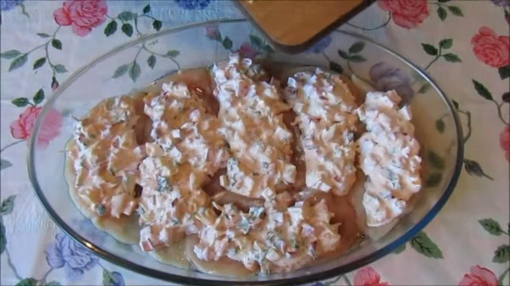 Шаг 4 приготовления Куриное филе с перцем и зеленью в духовке