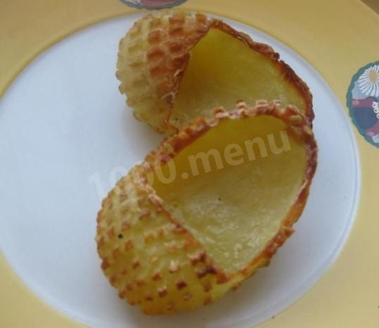 Шаг 4 приготовления Картофельные лапти с грибами и баклажанами