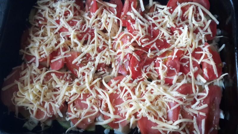Шаг 7 приготовления Запеканка с кабачками