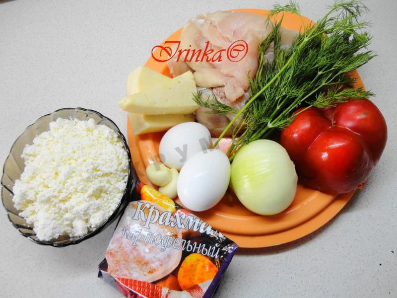 Шаг 1 приготовления Мини-запеканки из куриного филе с творогом