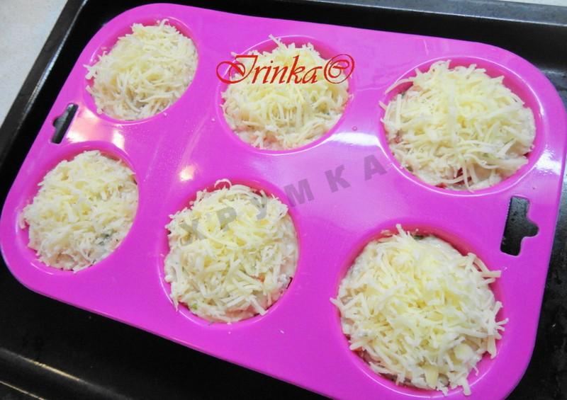 Шаг 5 приготовления Мини-запеканки из куриного филе с творогом