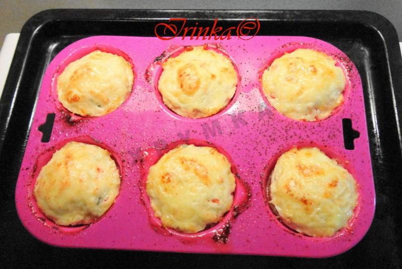 Шаг 6 приготовления Мини-запеканки из куриного филе с творогом