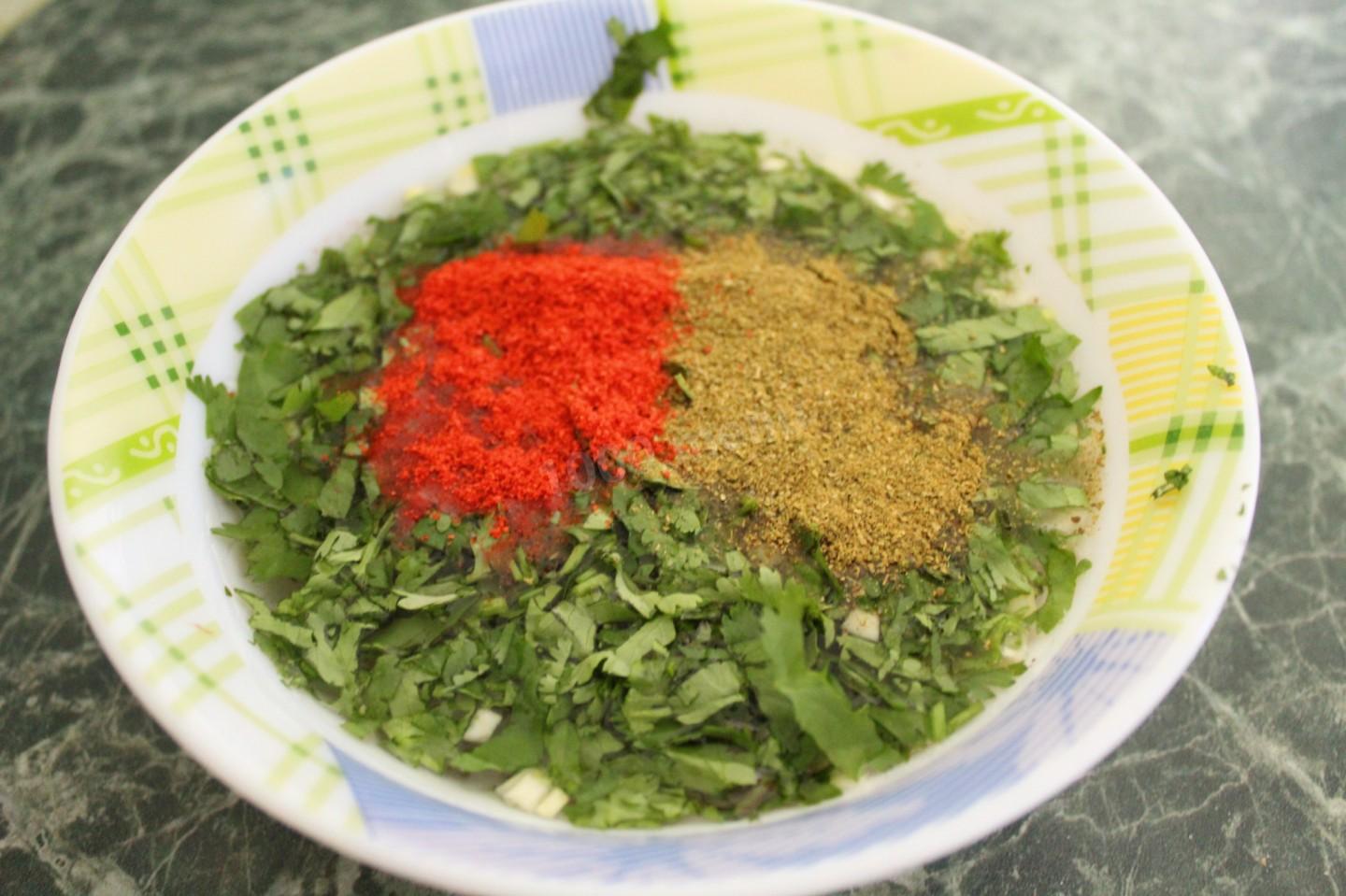 Шаг 6 приготовления Курица по-аджарски