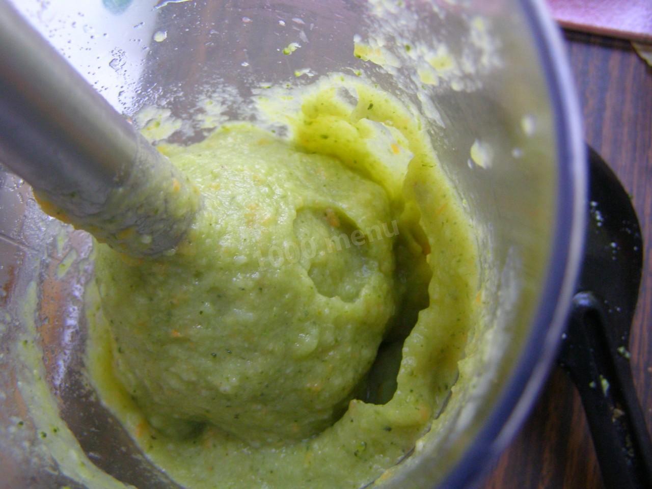 Шаг 8 приготовления Пюре из брокколи с морковью и сливками