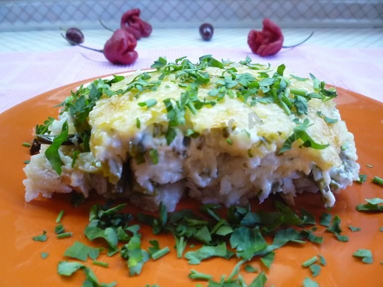 Шаг 10 приготовления Филе курицы с зеленой стручковой фасолью и рисом в майонезе