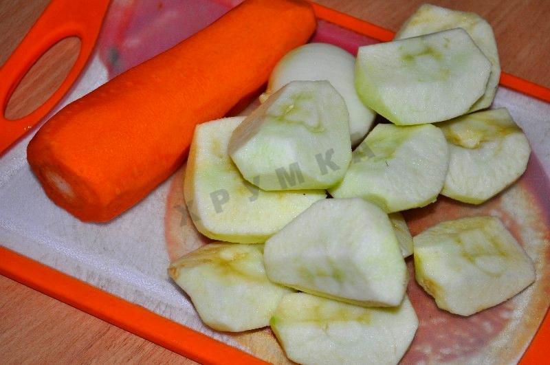 Шаг 2 приготовления Утка с яблоками в мультиварке