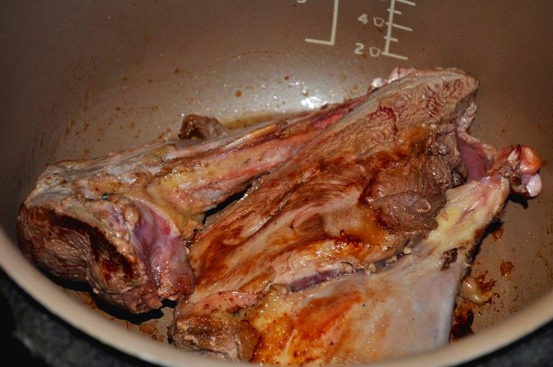 Шаг 4 приготовления Утка с яблоками в мультиварке